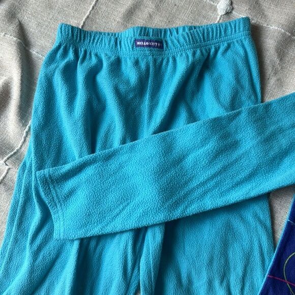 Hello Kitty Sanrio Girls 7/8 Purple Fleece HK Pajama Pants PJs Sleep Lounge - Picture 3 of 4